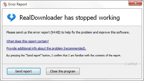 Real downloader not working windows 10